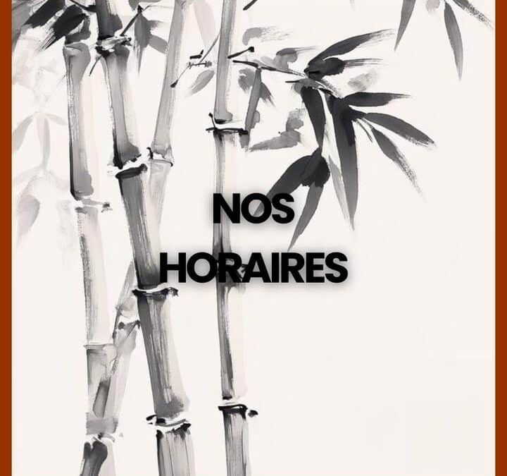 🕰️🌿 Nos horaires d’ouverture 🌿🕰️  📅 Nous vous accueillons à…